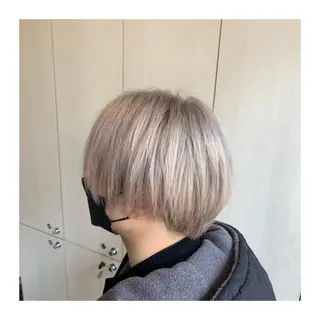 カラー メンズ あべ ゆうかのヘアスタイル