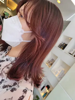 ミディアム 遠藤 史秋のヘアスタイル