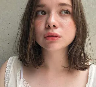 ショート カラー SALON WORK STATION所属・ボブ♡柔らかいカラー 實松栞理のヘアスタイル