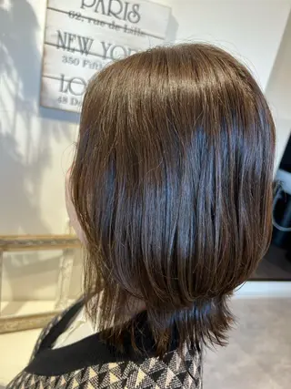 ミディアム 井上 美春のヘアスタイル