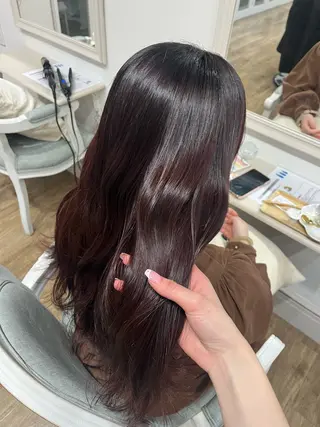 ロング Risa🐈⬛/ グレージュ/透明感のヘアスタイル