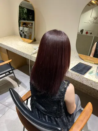 ミディアム カラー ate.所属・ate. kaoriのヘアスタイル