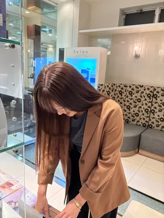 ロング カラー pikaichi Tenjin×m.slash所属・大橋 未夢のヘアスタイル