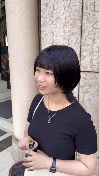 ショート カラー CYAN.所属・山口 陸のヘアスタイル