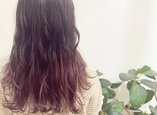 ロング カラー あべ ゆうかのヘアスタイル