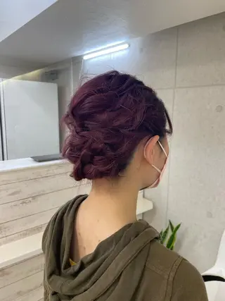 セミロング ヘアアレンジ XANADU上野店 🐼ﾖｺﾊｼのヘアスタイル