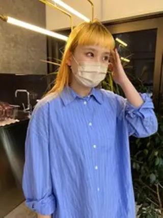 セミロング nelke 立川のヘアスタイル
