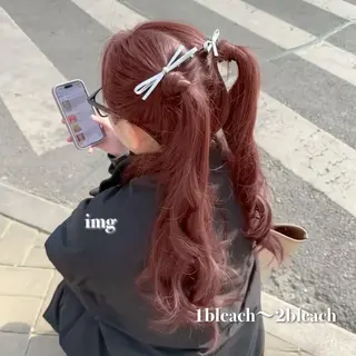 カラー 似合わせレイヤー🪽 グレージュ🪽のあのヘアスタイル