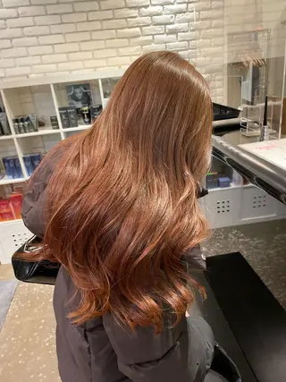 ロング 🍑まき/カット /髪質改善カラー🍑のヘアスタイル