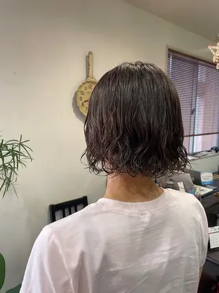 ショート パーマ 韓国ボブ👩🇰🇷 小野絢未のヘアスタイル