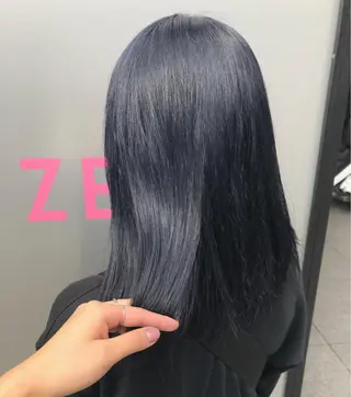 セミロング カラー hina☺︎ 髪質改善/ストレートのヘアスタイル