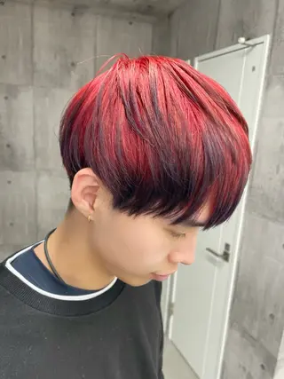 カラー メンズ 錦 茉李のヘアスタイル