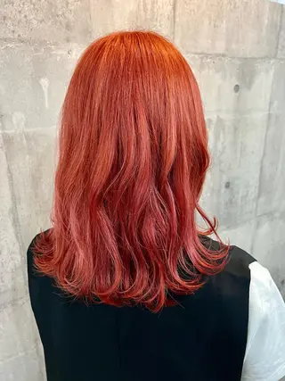 ミディアム カラー レイヤー/韓国 ハイトーン興津史弥のヘアスタイル