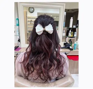 ロング カラー 下平 秀美のヘアスタイル