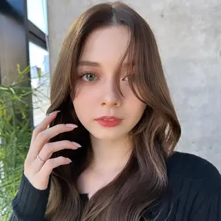 ロング カラー SALOWIN原宿AROA店所属・顔まわり神カット✂︎ 齋藤雄大【表参道】のヘアスタイル