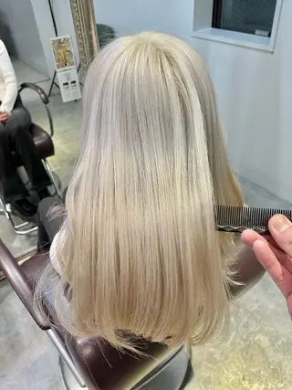 セミロング カラー AMRITA所属・men'sｶｯﾄ ﾊﾟｰﾏ🫧ｼｵﾝのヘアスタイル