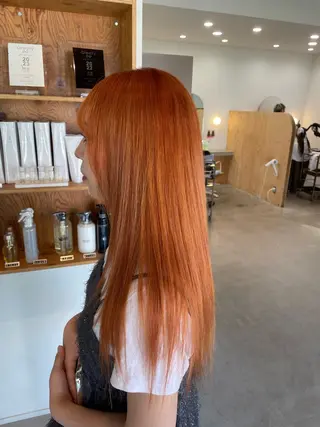 ロング カラー 林 菜穂実のヘアスタイル