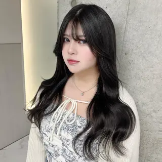ロング りおな/エクステ /ミルクティーカラーのヘアスタイル