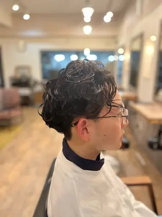 パーマ メンズ ふ くのヘアスタイル