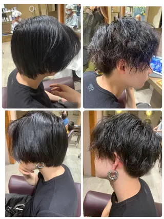 パーマ メンズ 中本 竜聖のヘアスタイル