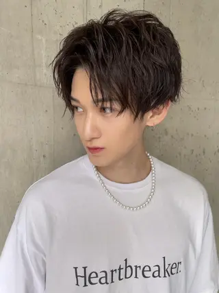 ショート メンズ 【代表】 高瀬慎也/縮毛矯正のヘアスタイル