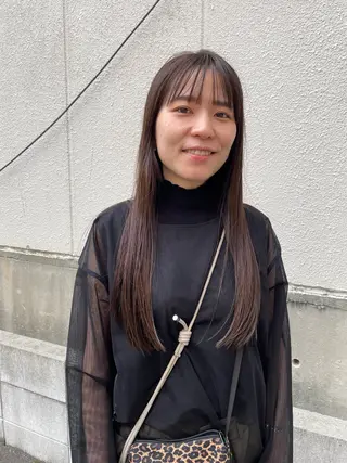 ロング カラー さの あやねのヘアスタイル