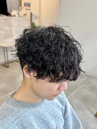 パーマ メンズ メンズパーマ/新宿/ サイカショウイチのヘアスタイル