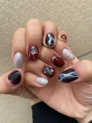 ショート カラー ヘアアレンジ ネイル マツエク・マツパ 💓💓彩 音💓💓のマツエク・マツパデザイン