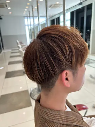 ミディアム メンズカット¥0婦中 カットモデル大上聖矢のヘアスタイル