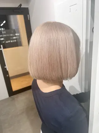 ショート カラー 透明感/ミルクティー /TOMOKA🦋のヘアスタイル