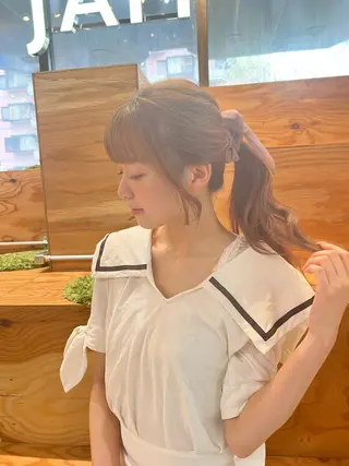 ロング カラー ヘアアレンジ 顔まわり職人🇰🇷 韓国ヘア/KAITOのヘアスタイル