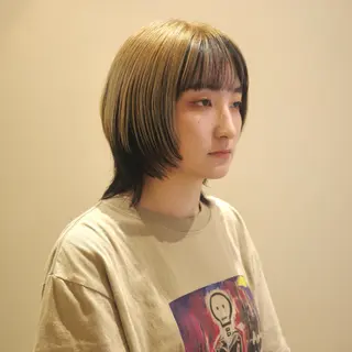 ショート 韓国ヘア/髪質改善/ レイヤー/ブラウンのヘアスタイル