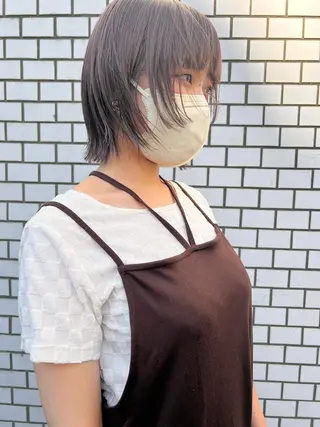 ショート カラー ヘアアレンジ 🌿ニュアンスパーマ /ショート淳平のヘアスタイル