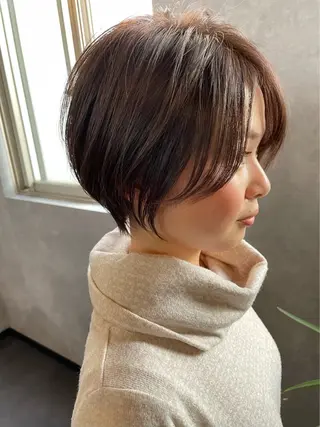 ショート Lond mare 天神大名店所属・✨ウメダナオヤ✨ 時短×大人ショートのヘアスタイル
