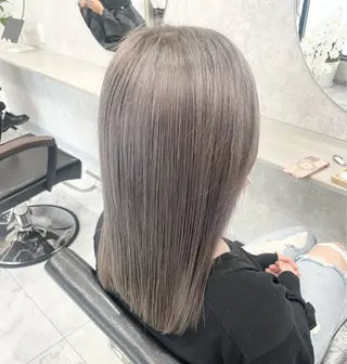 ミディアム 🦋ハイトーン🦋 石山 希理🦋のヘアスタイル