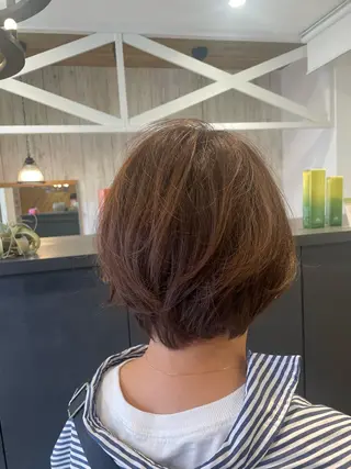 ショート カラー 鈴村 大介のヘアスタイル