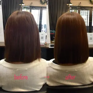 ミディアム 縮毛矯正&髪質改善 MAILHAIRのヘアスタイル