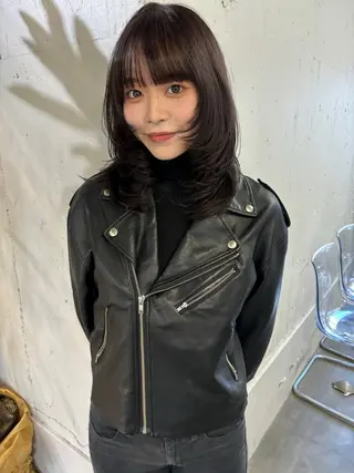 ミディアム 似合わせレイヤーカ ット ʚɞ riiのヘアスタイル