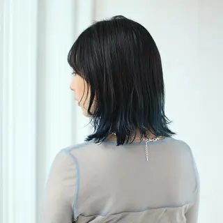 ミディアム カラー 中西 美聖のヘアスタイル