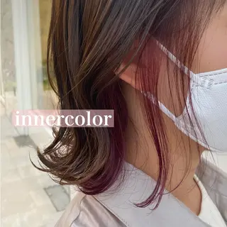 ミディアム カラー 韓国ヘア☁️ mitsukiのヘアスタイル