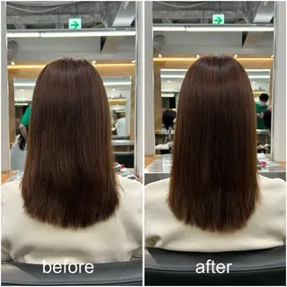 セミロング パーマ 森珀斗/銀座 /ショートボブのヘアスタイル