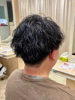 パーマ メンズ Ash瀬谷 長嶋零のヘアスタイル