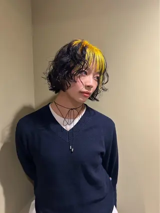 ショート パーマ 🌷下野 莉果/ボブ /パーマ/メンズ🌷のヘアスタイル