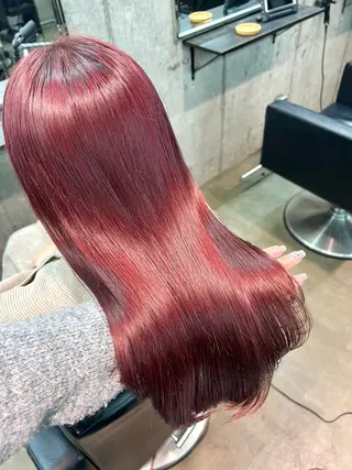 ロング カラー 透明感カラー ✨ 韓国艶髪💗菅原のヘアスタイル