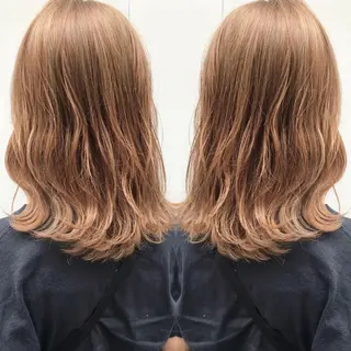 ミディアム カラー 竹内啓太 ボブのヘアスタイル