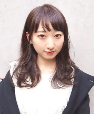 セミロング カラー パーマ ヘアアレンジ ⭐️𝑭𝑰𝑳𝑴𝑶𝑹𝑴𝑨𝑳𝑬⭐️【フィルモルメール】所属・トレンドヘア🩶 艶髪🩶yoshiのヘアスタイル