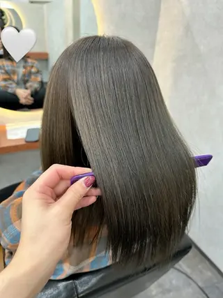セミロング 竹貫 奈月のヘアスタイル
