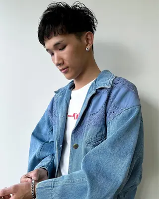 ショート メンズ 似合わせカット ケアパーマ喜来雅由のヘアスタイル