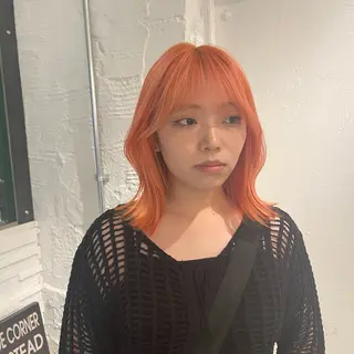 ミディアム カラー nameless miichiのヘアスタイル