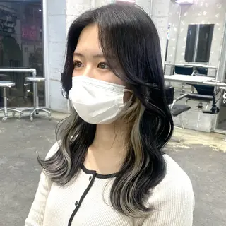 ロング カラー ヘアアレンジ 💗💗韓国レイヤー yu-ki💗💗のヘアスタイル